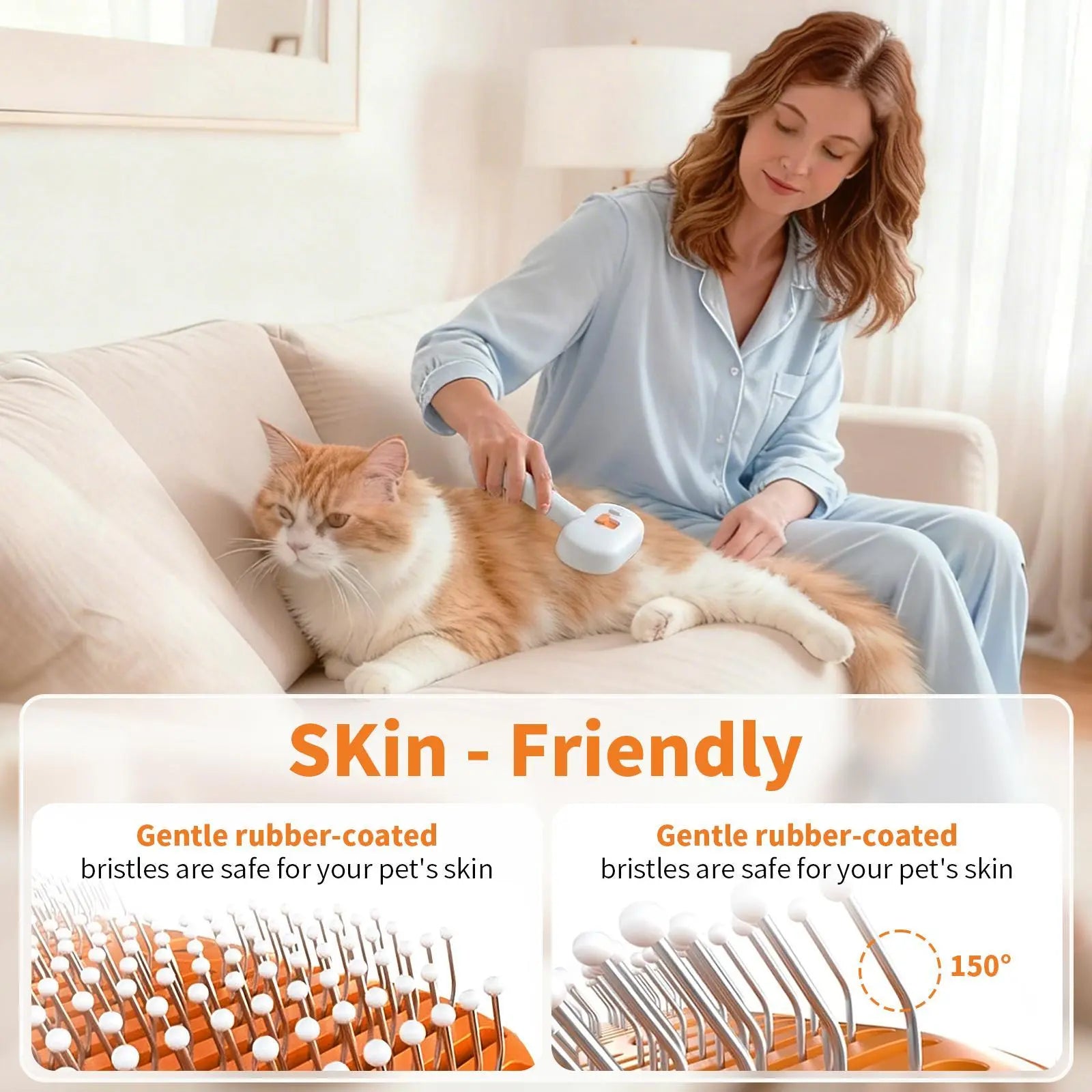FurFree™ Pro — Cepillo Vaporizador 3 en 1